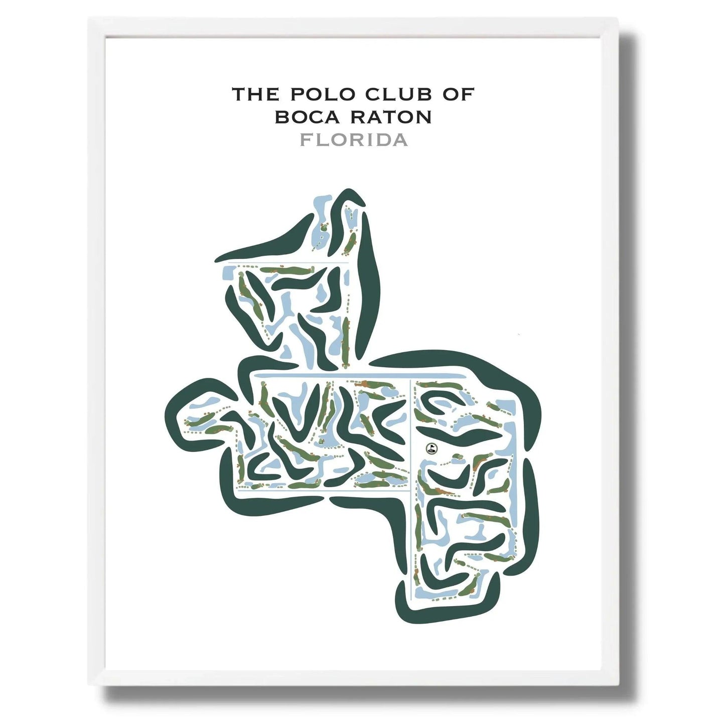 The Polo Club of Boca Raton, Florida - Printed Golf Courses