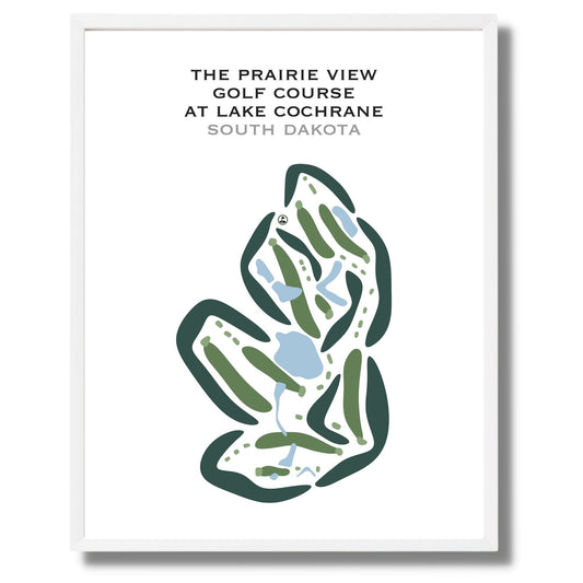 The Prairie View Golf Course, South Dakota - Printed Golf Courses