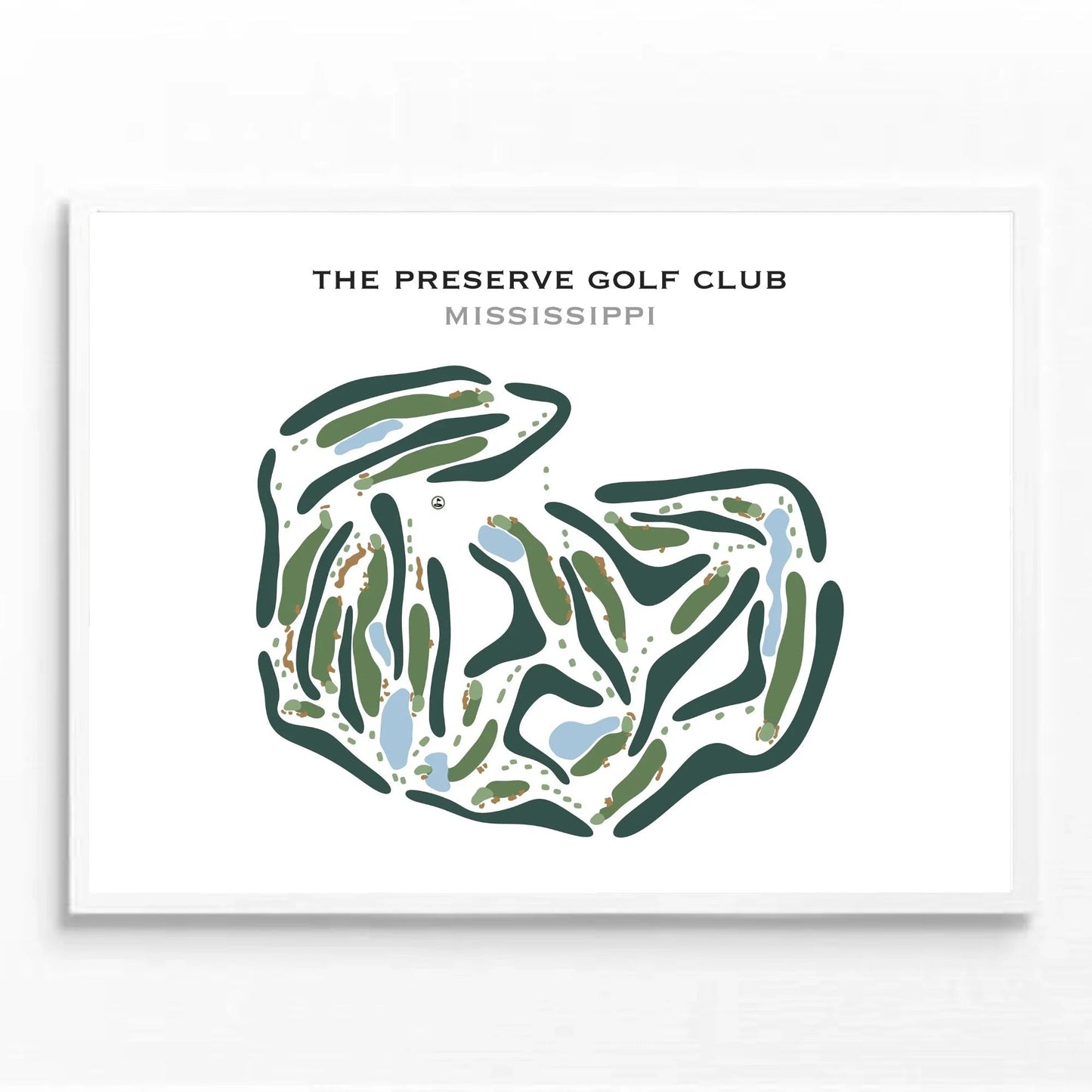 The Preserve Golf Club, Mississippi - Printed Golf Course