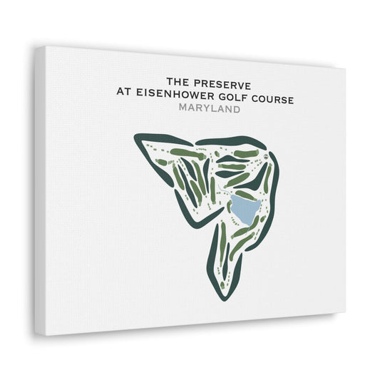 The Preserve at Eisenhower Golf Course, Maryland - Printed Golf Courses