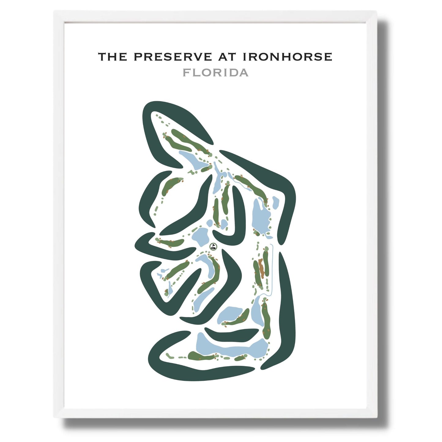 The Preserve at Ironhorse, Florida - Printed Golf Courses