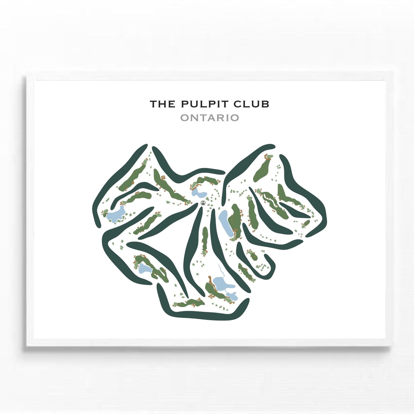 The Pulpit Club, Ontario, Canada - Printed Golf Courses
