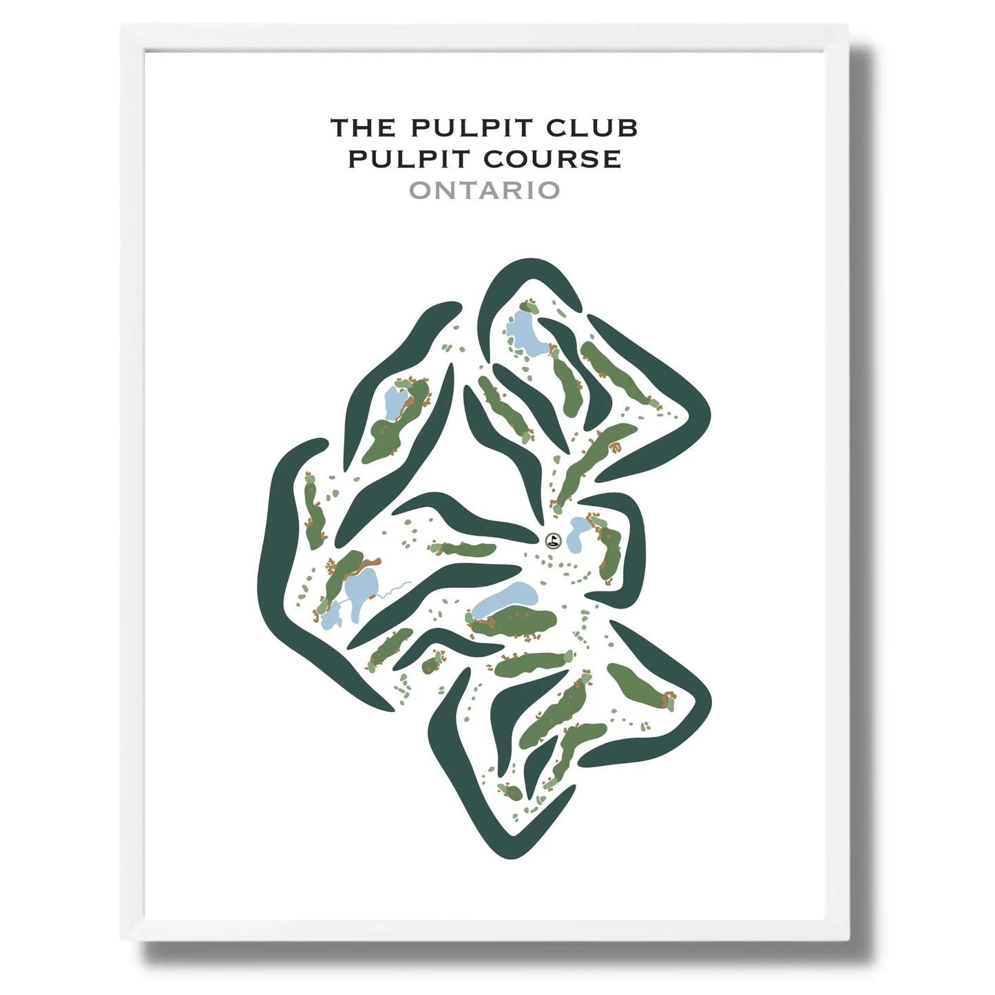 The Pulpit Club - Pulpit Course, Canada - Printed Golf Courses