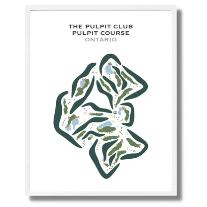 The Pulpit Club - Pulpit Course, Canada - Printed Golf Courses