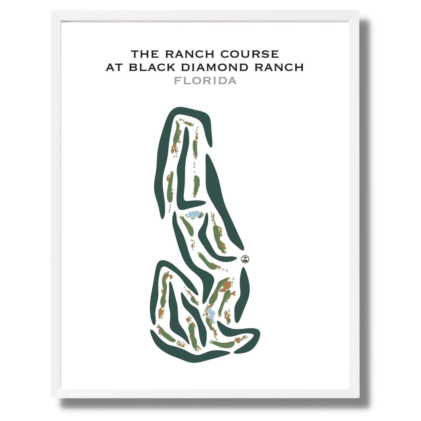 The Ranch Course at Black Diamond Ranch, Florida - Printed Golf Courses