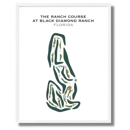 The Ranch Course at Black Diamond Ranch, Florida - Printed Golf Courses