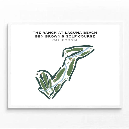 The Ranch at Laguna Beach, California - Printed Golf Couse
