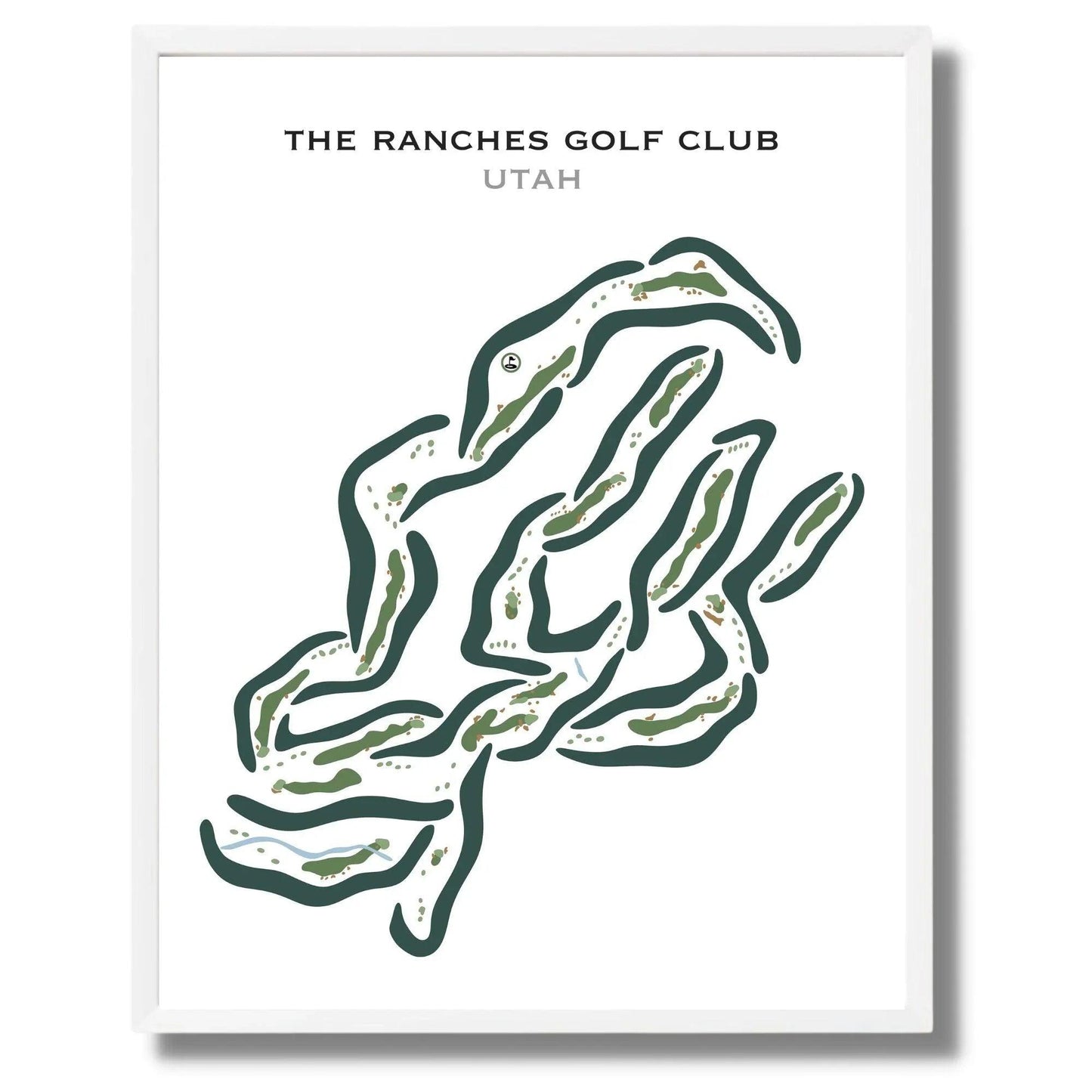 The Ranches Golf Club, Eagle Mountain Utah - Printed Golf Courses