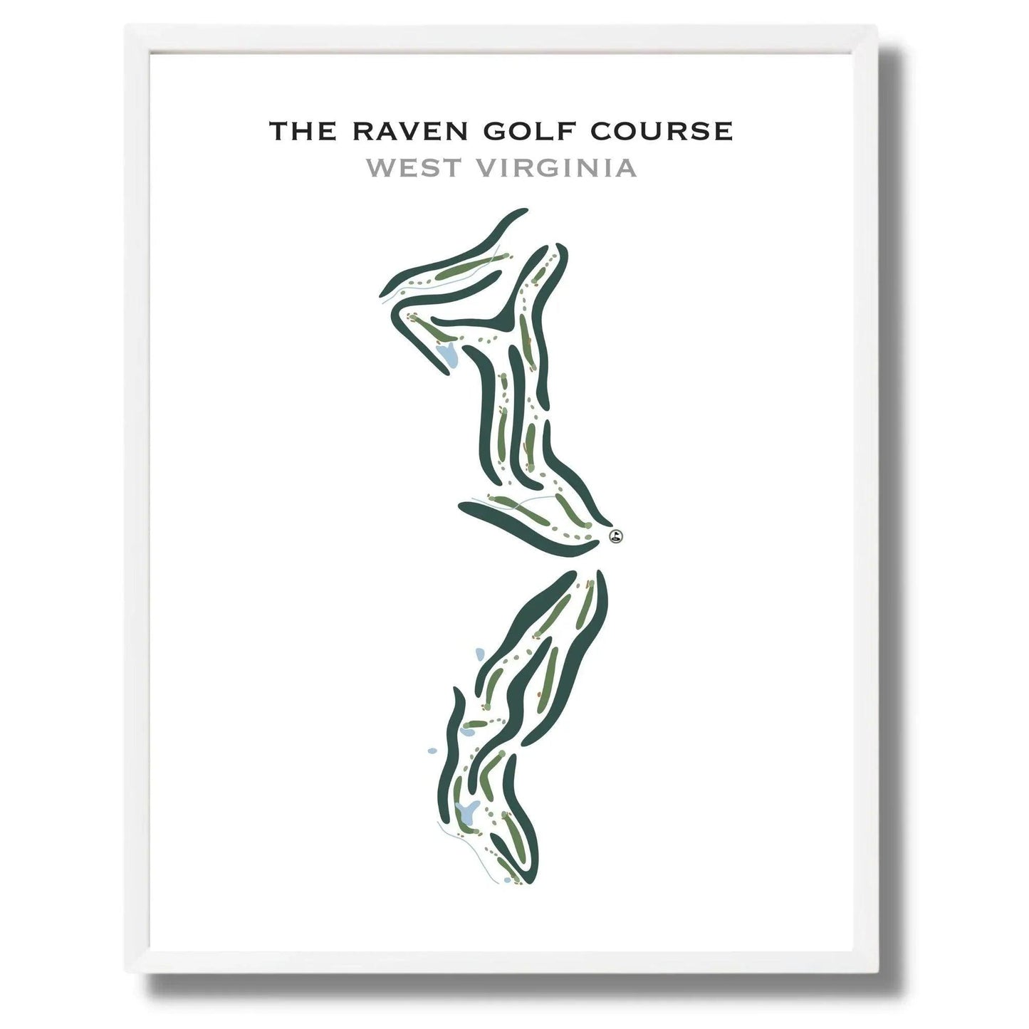 The Raven Golf Course, West Virginia - Printed Golf Courses