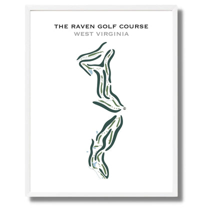 The Raven Golf Course, West Virginia - Printed Golf Courses