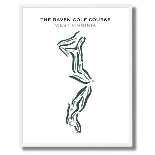 The Raven Golf Course, West Virginia - Printed Golf Courses