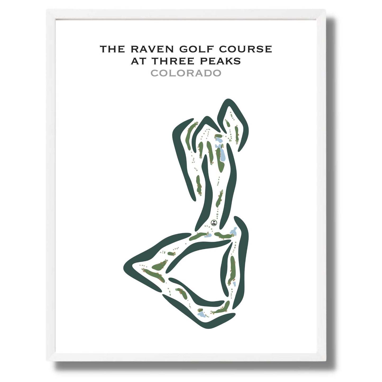 Raven Golf Club At Three Peaks, Colorado - Printed Golf Courses