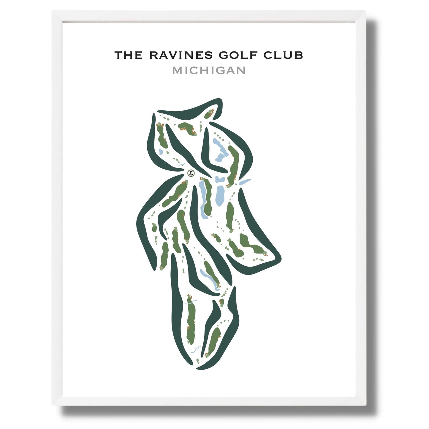 The Ravines Golf Club, Michigan - Printed Golf Courses