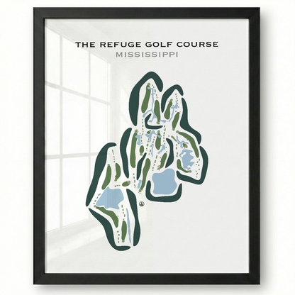The Refuge Golf Course, Mississippi - Printed Golf Courses