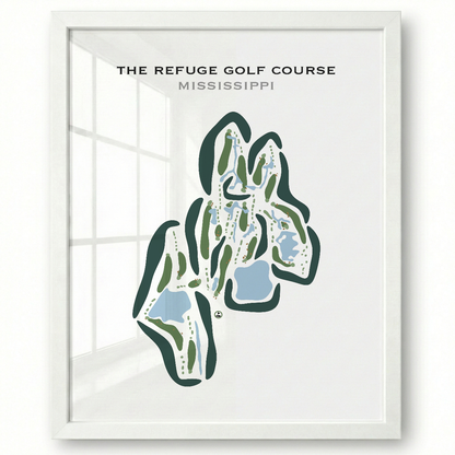 The Refuge Golf Course, Mississippi - Printed Golf Courses