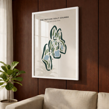 The Refuge Golf Course, Mississippi - Printed Golf Courses