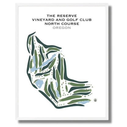 The Reserve Vineyard and Golf Club, North Course, Oregon - Printed Golf Courses