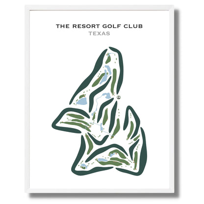 The Resort Golf Club, Texas - Printed Golf Courses
