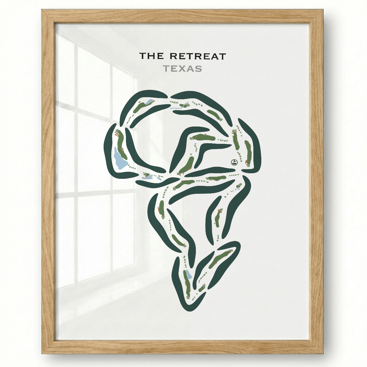 The Retreat, Texas - Printed Golf Course