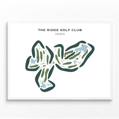 The Ridge Golf Club, Iowa - Printed Golf Courses