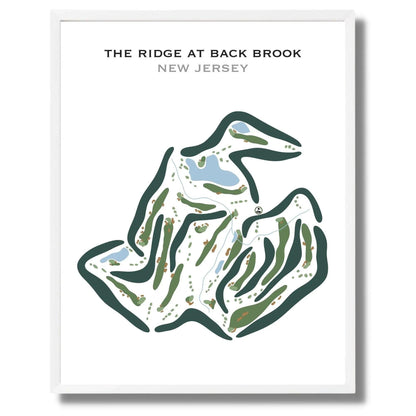The Ridge At Back Brook, New Jersey - Printed Golf Courses