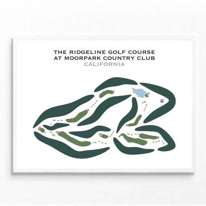 The Ridgeline Golf Course at Moorpark Country Club, California - Printed Golf Courses
