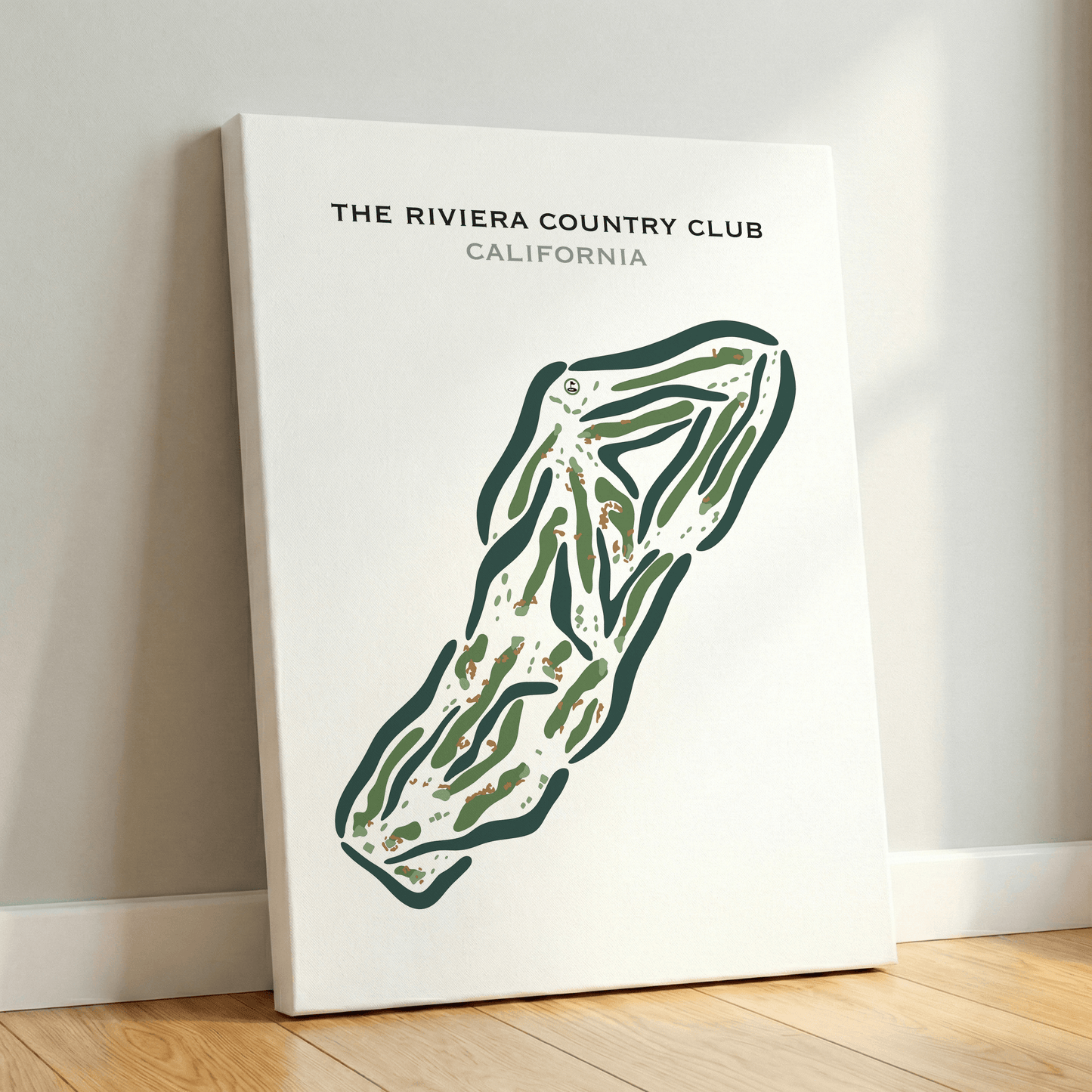 The Riviera Country Club, Pacific Palisades California - Printed Golf Courses