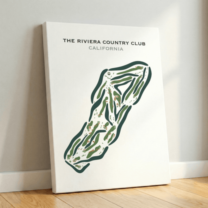 The Riviera Country Club, Pacific Palisades California - Printed Golf Courses