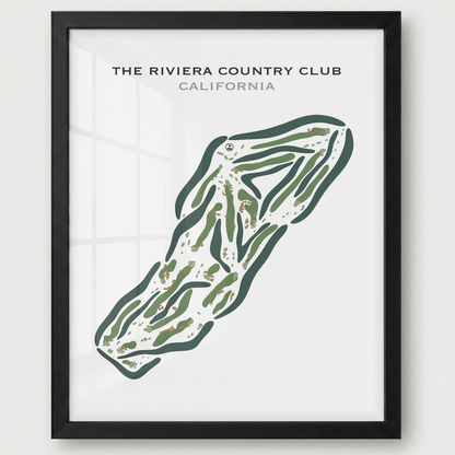 The Riviera Country Club, Pacific Palisades California - Printed Golf Courses