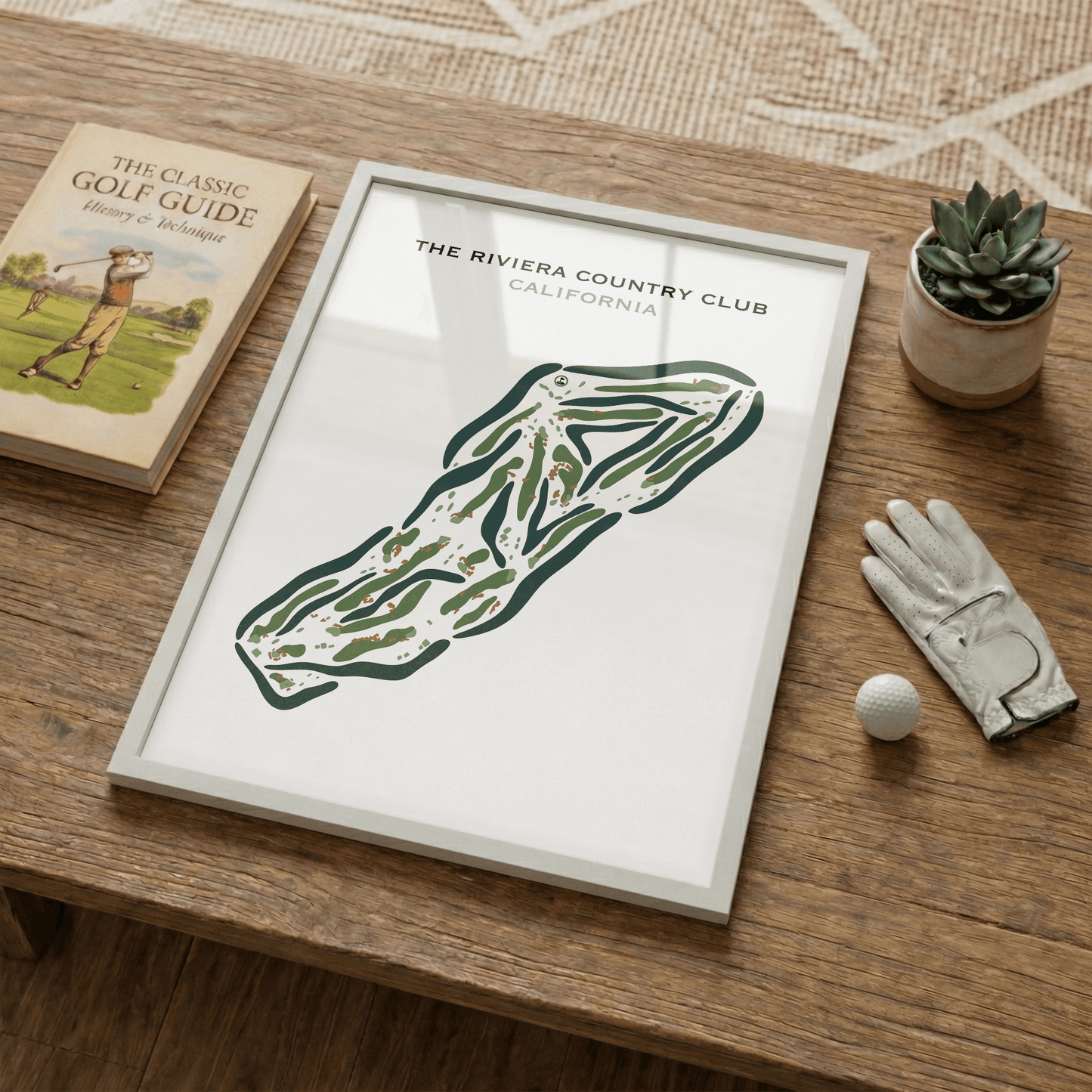 The Riviera Country Club, Pacific Palisades California - Printed Golf Courses