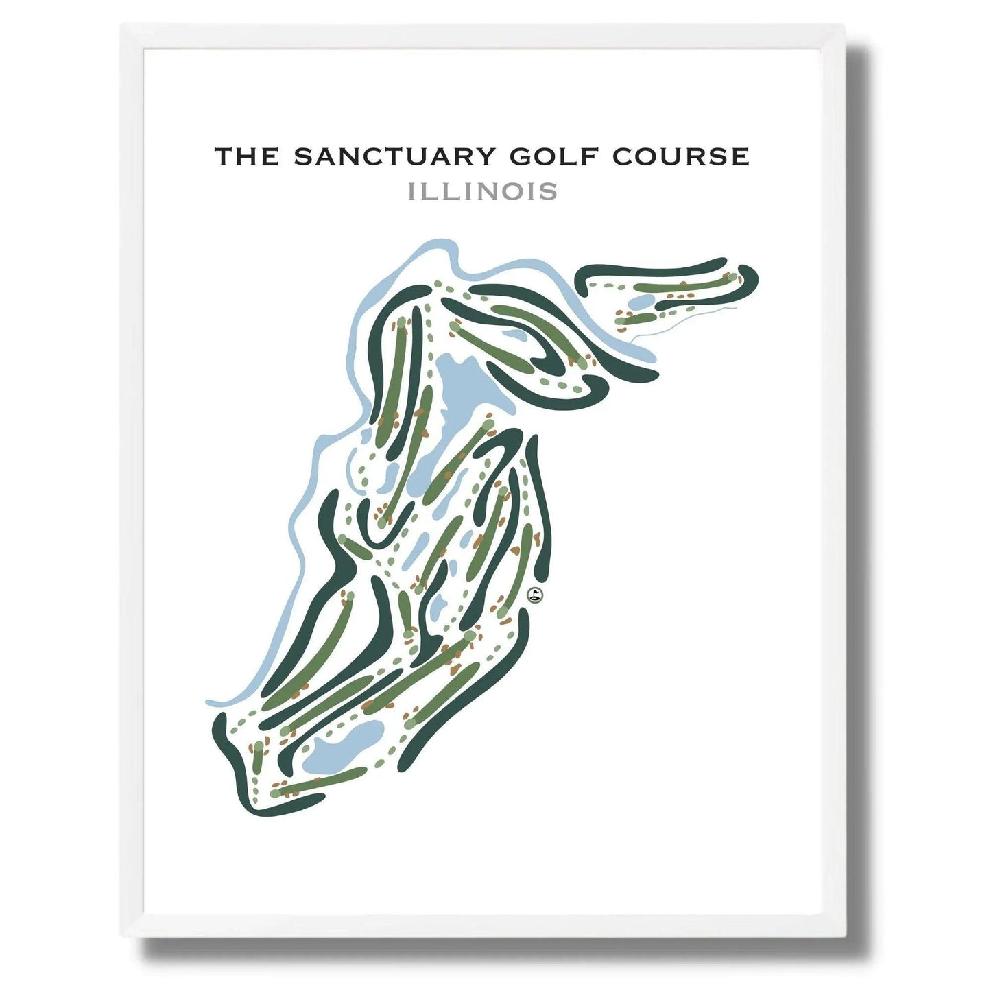 The Sanctuary Golf Course, Illinois - Printed Golf Courses