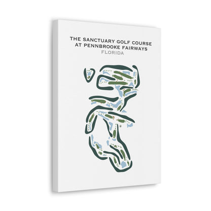 The Sanctuary Golf Course at Pennbrooke Fairways, Florida - Printed Golf Courses