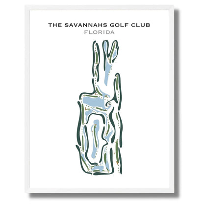 The Savannahs Golf Club, Florida - Printed Golf Courses