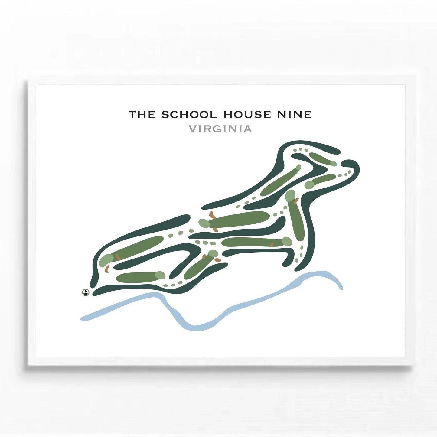The Schoolhouse Nine, Virginia - Printed Golf Course
