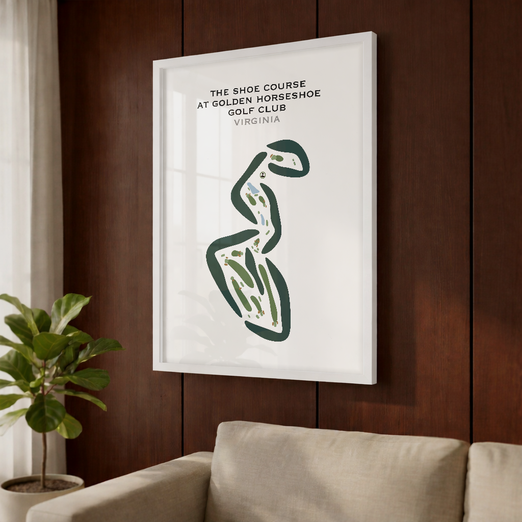 The Shoe Course at Golden Horseshoe Golf Club, Virginia - Printed Golf Courses