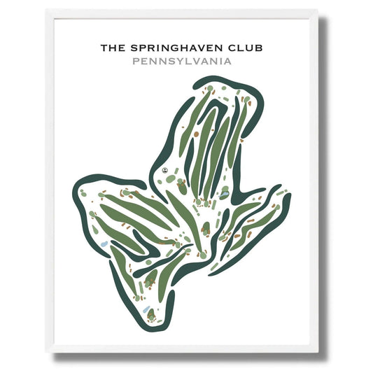 The Springhaven Club, Pennsylvania - Printed Golf Courses