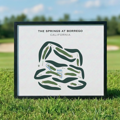 The Springs at Borrego, California - Printed Golf Courses