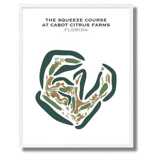 The Squeeze Course at Cabot Citrus Farms, Florida - Printed Golf Courses