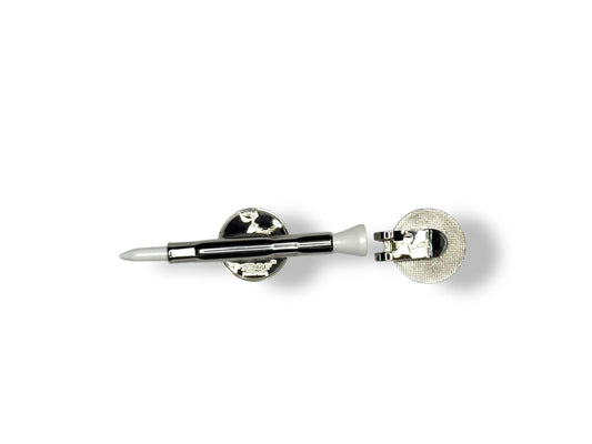 The Tee Clip® MINI: USA Made | Magnetic Golf Multi Tool - Golf Tee Holder, Ball Marker, Putting Alignment & Divot Repair