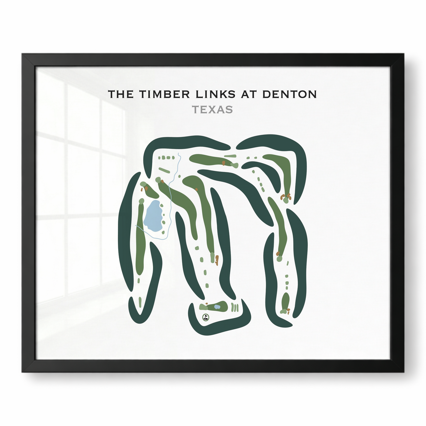 The Timber Links at Denton, Texas - Printed Golf Courses