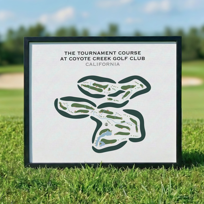 The Tournament Course at Coyote Creek Golf Club, California - Printed Golf Courses