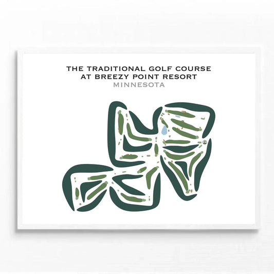 Traditional Golf Course at Breezy Point Resort, Minnesota - Printed Golf Courses