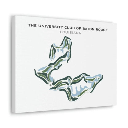 The University Club of Baton Rouge, Louisiana - Printed Golf Courses
