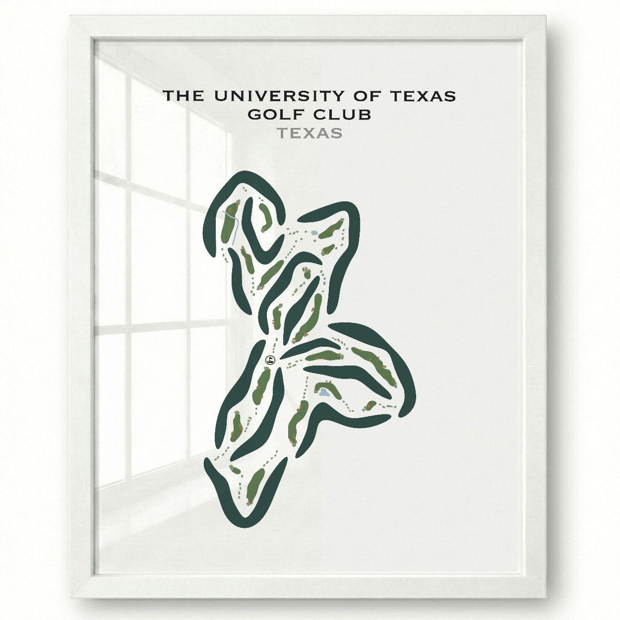 The University of Texas Golf Club, Texas - Printed Golf Courses