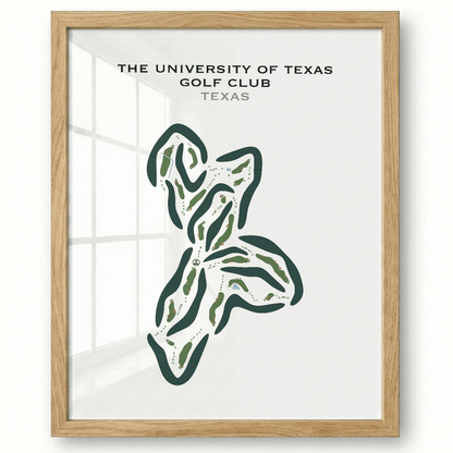 The University of Texas Golf Club, Texas - Printed Golf Courses