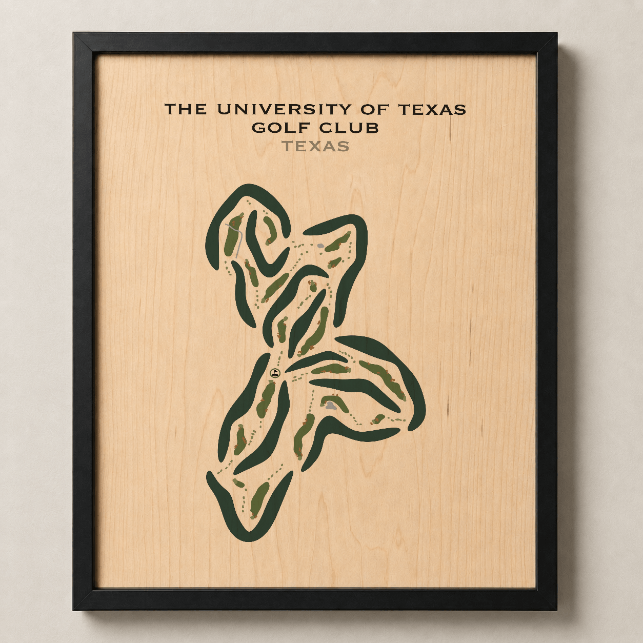 The University of Texas Golf Club, Texas - Printed Golf Courses