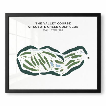 The Valley Course at Coyote Creek Golf Club, California - Printed Golf Courses