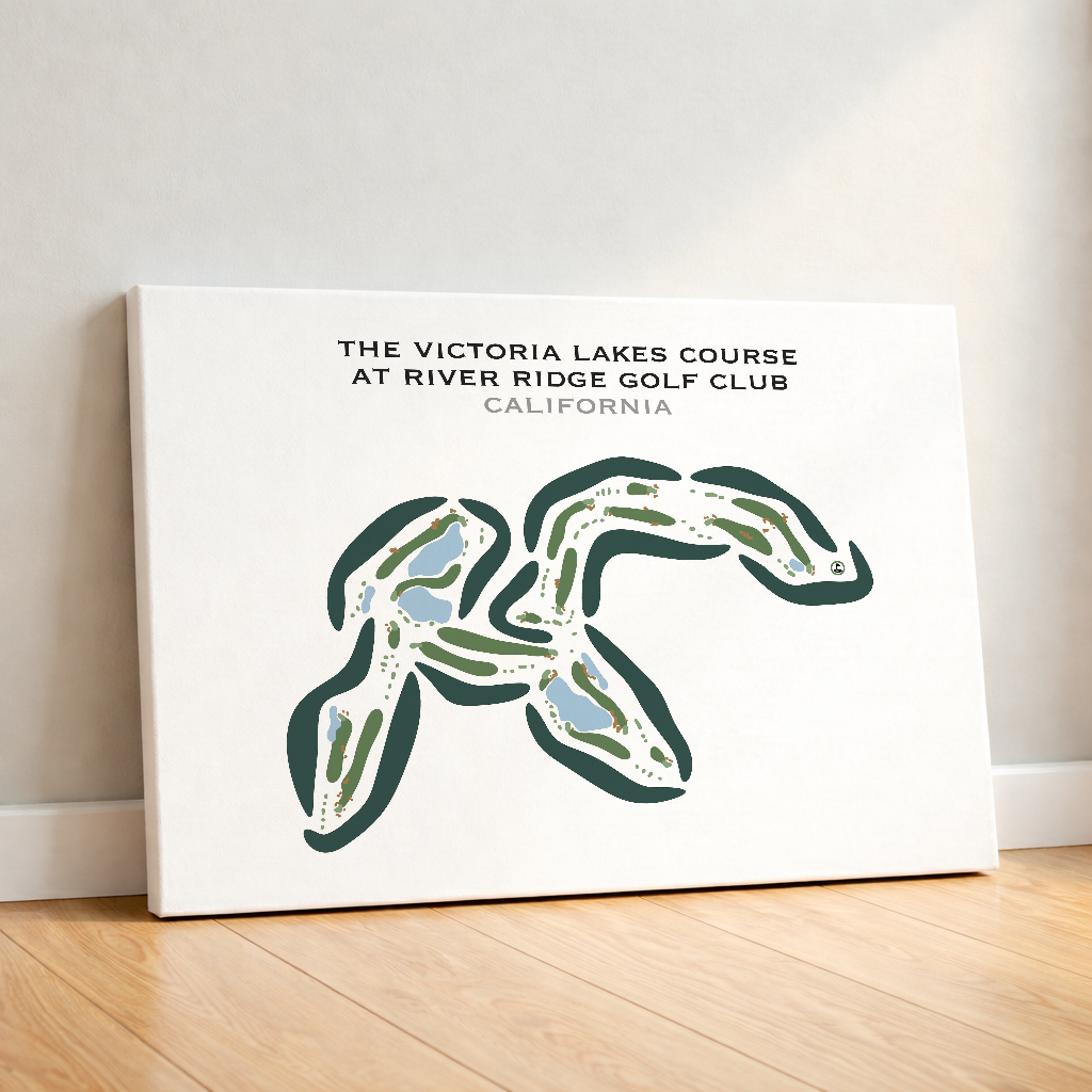 The Victoria Lakes Course at River Ridge Golf Club, California - Printed Golf Courses