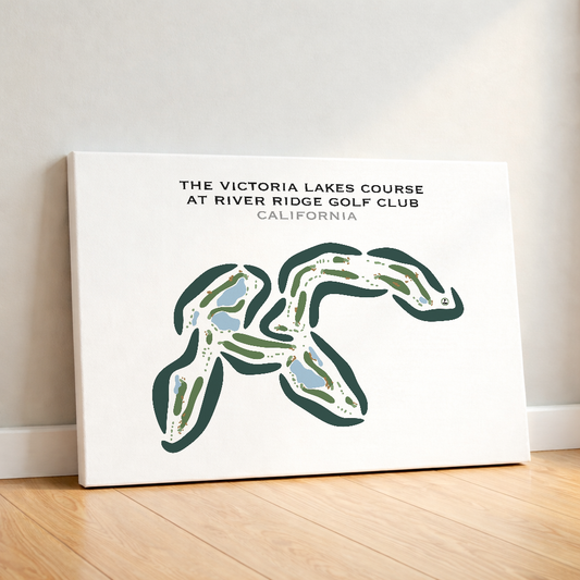 The Victoria Lakes Course at River Ridge Golf Club, California - Printed Golf Courses