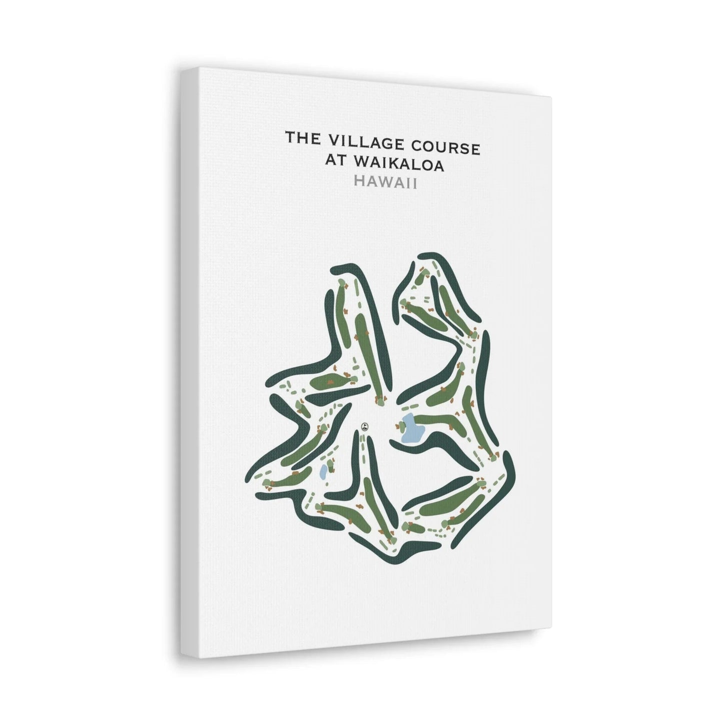 The Village Course at Waikoloa, Hawaii - Printed Golf Course